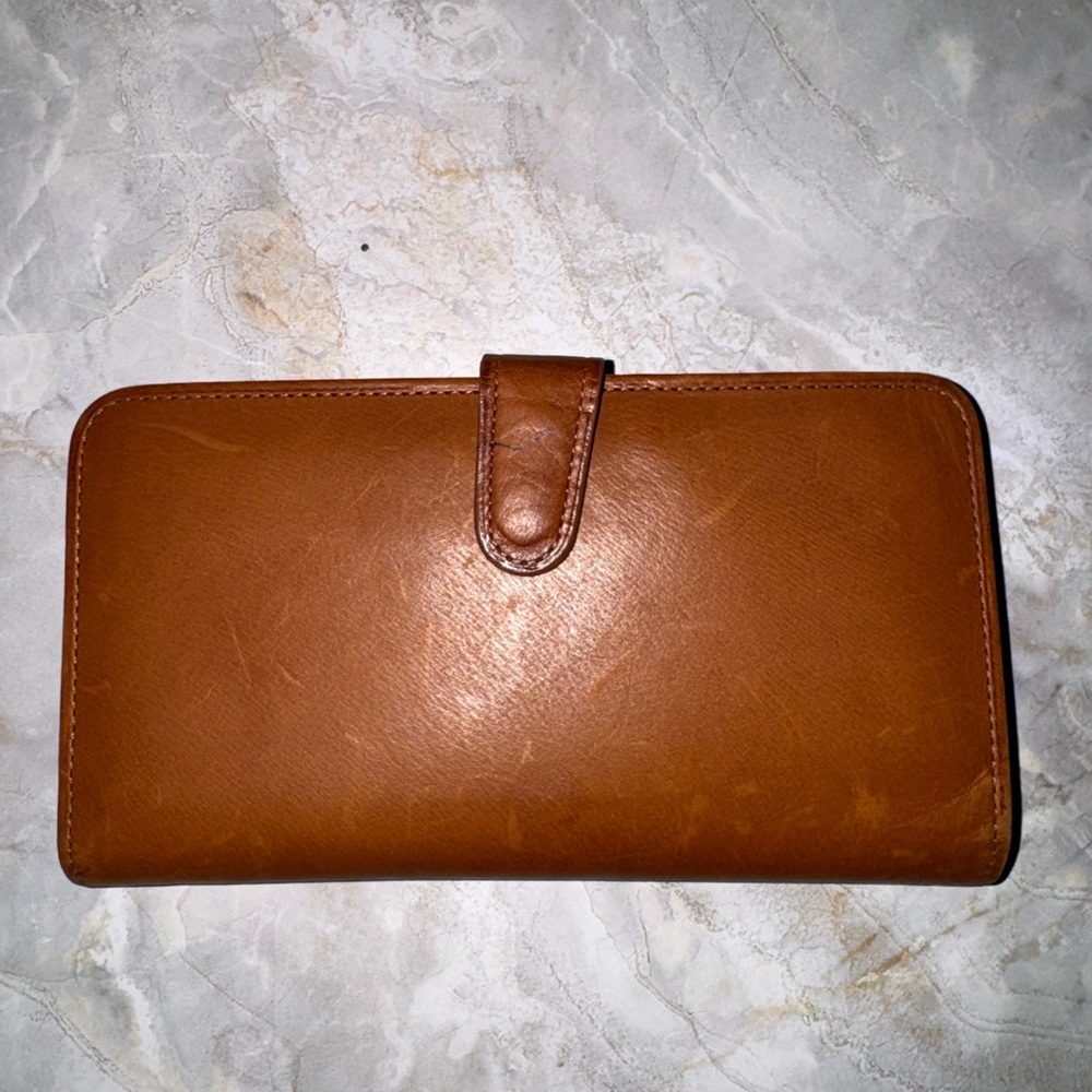 Vintage Coach Brown Leather Snap Wallet